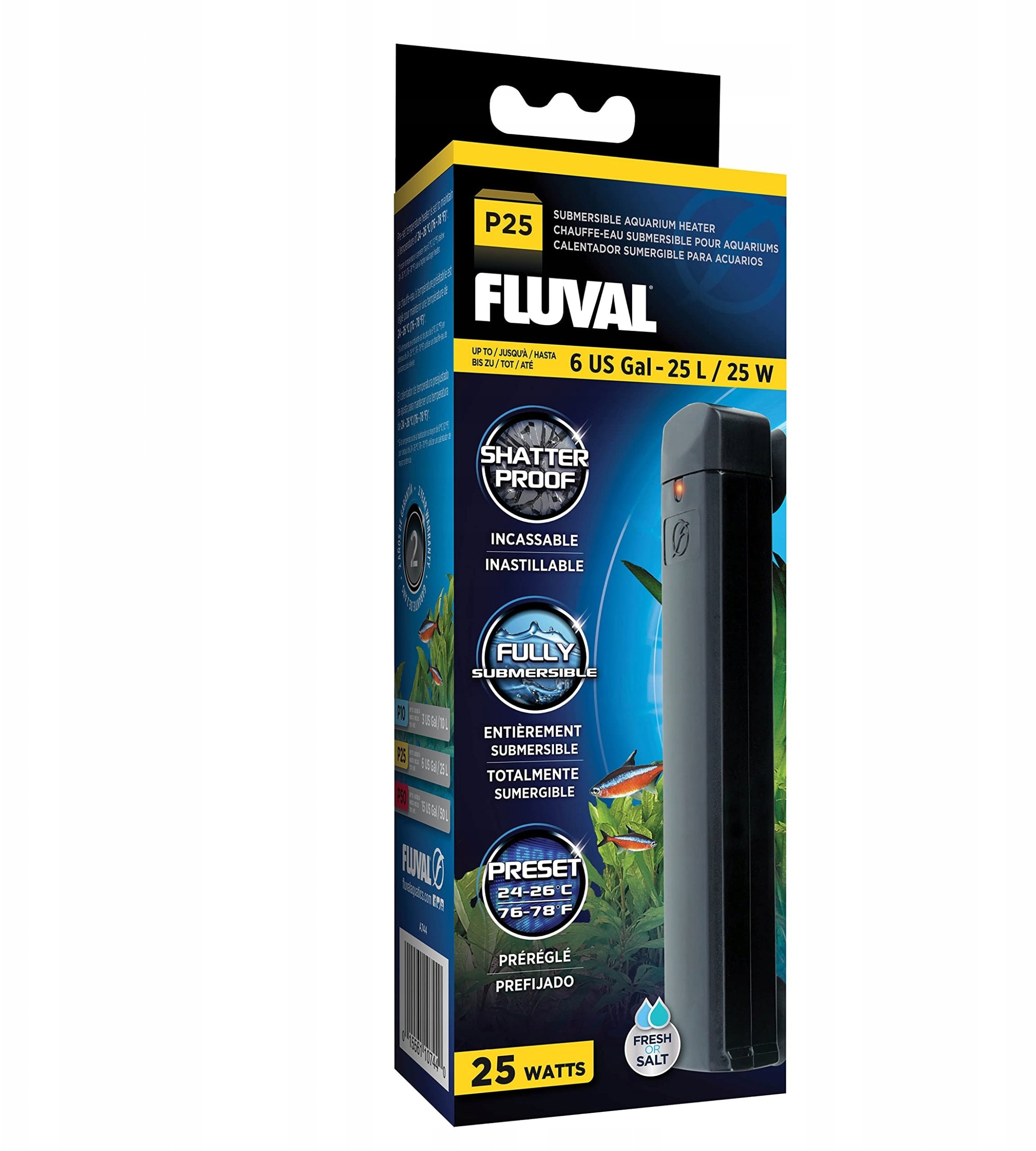 Fluval Pre-set Aquarium Heater 25W z